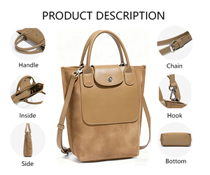 3400เจกระเป๋าคลัทช์หนังวีแกนหรูหราสำหรับผู้หญิงทำจากหนัง PU มีซับในของโพลีเอสเตอร์กระเป๋าสตางค์คาดลำตัวใช้งานประจำวันแบบวินเทจของขวัญ - Product Image 2