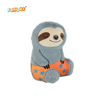 Jouets en peluche pour chiens Famipet : Ensemble de jouets couineurs doux et froissés, design paresseux mignon et amusant sur le thème de l'été, personnalisés par le fabricant