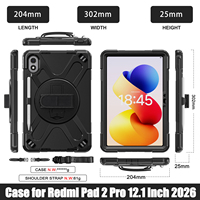 Housse rotative à 360 degrés pour Xiaomi Redmi Pad 2 Pro 2025 avec support pour stylet, housse pour tablette Redmi Pad Pro 12.1 2024