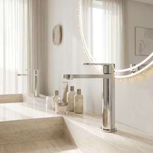 Concealed Basin Faucet tap Flat Handle, Hidden Mount, <b>Brushed</b> Silver/Gun Grey/Champagne Gold, Contemporary Bathroom, OEM - Product Image 6