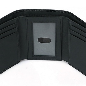 New Arrival Luxury Bulk Slim Carbon Fiber Pattern Men Minimalist Leather Card Holder Wallet - Product Image 4