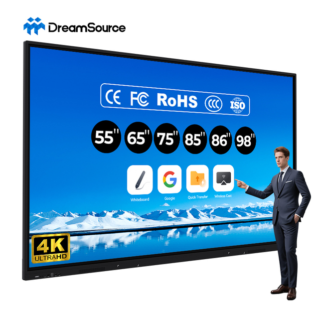 55-110 Inch Multi-Touch Screen Interactive Smartboard Electronic Whiteboard 4K UHD for Education