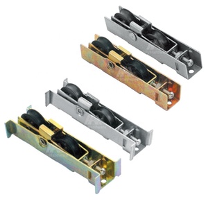 Rodillo de ventana de puerta corredera de doble rueda de fibra de nailon de acero inoxidable diseño moderno - Product Image 1