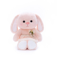 En gros, Peluches en coton PP, modèles Lapin et Chat, avec jupe florale amovible, coussin de câlin douillet, décoration d'intérieur, cadeau pour machine à griffes