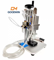 Machine de scellage semi-automatique de bureau pour flacons, ampoules et bouteilles de liquide oral en verre, avec capuchons en aluminium et plastique à sertir