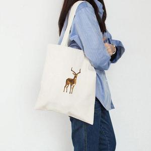 Bolsa de compras con logotipo personalizado de algodón, bolsa de lona promocional ecológica impresa, personalizada, al por mayor - Product Image 3