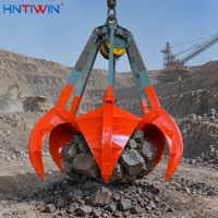 HNTIWIN Usine chinoise CE Grappin mécanique multi-pétales pour déchiquetage de matériaux 10m³ pour la manutention de minerai et de matériaux en vrac