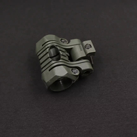 Support de lampe torche pour casque tactique 25 mm, support universel pour lampe de casque, adaptateur de lampe torche à dégagement rapide pour casque
