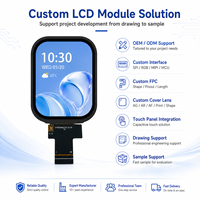 2,01 Zoll TFT LCD Display Modul 240x296 Kleiner IPS Bildschirm Mit Flexiblem FPC-Kabel für Sportuhr-Projektlösungen