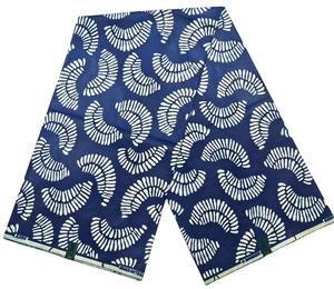 6 yarde Realwax Ankara Bazanridge africano tessuto stampato a cera in <span class=keywords><strong>Organza</strong></span> <span class=keywords><strong>di</strong></span> <span class=keywords><strong>cotone</strong></span> alto per abiti da festa popolari - Product Image 4