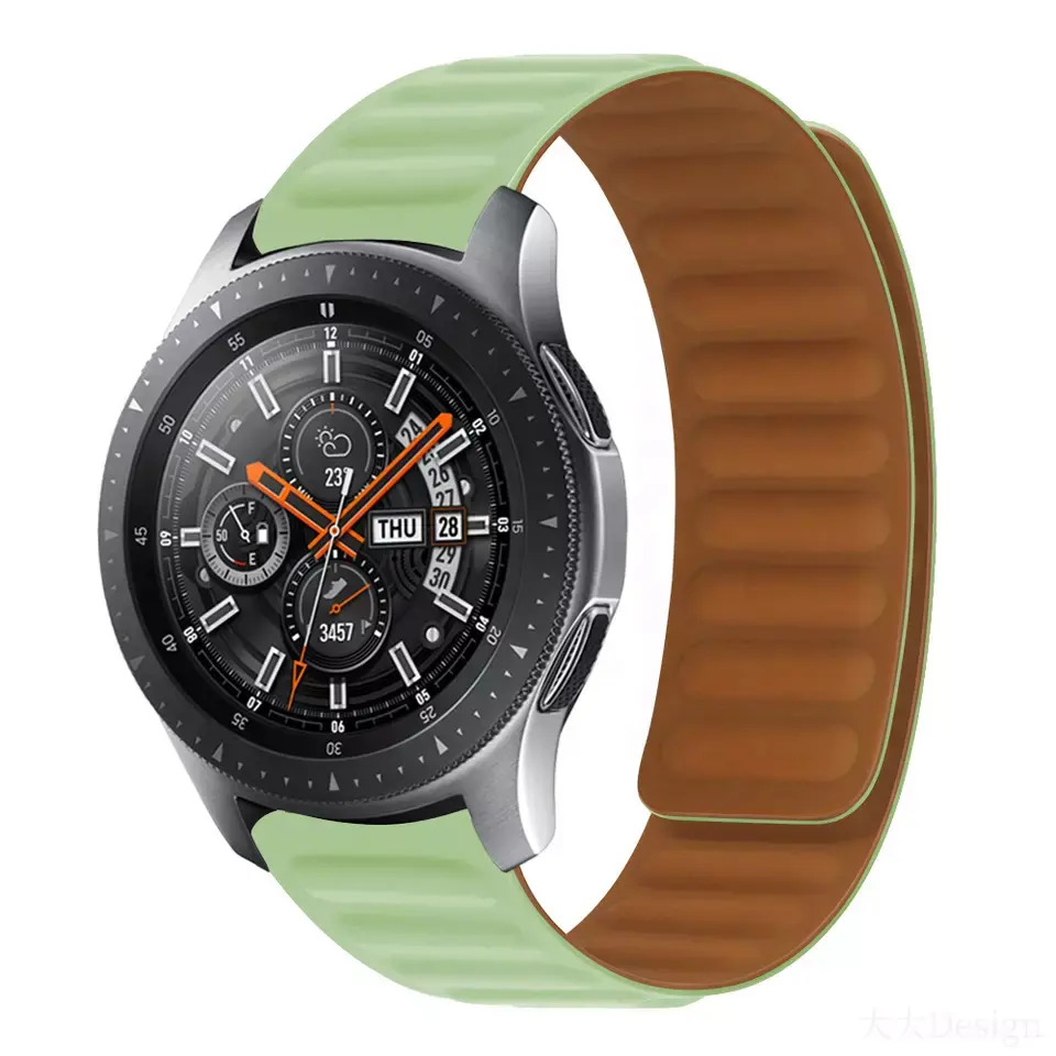 منتج جديد سوار ساعة مطاطي مطاطي للغطس 49 مم سوار Correa ocean لهواتف Samsung سوار رسمي من السيليكون والجلد والنايلون