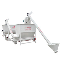 Ligne de production d'aliments en poudre, équipement de traitement complet pour la préparation de prémélanges pour le bétail, unité complète de broyage et de mélange
