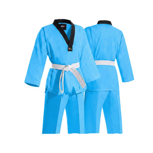 TTM Taekwondo-Uniform für Erwachsene Unisex Grau 100% Baumwolle Atmungsaktiv Regular Fit Einteiliger Kampfsport-Anzug - Product Image 6