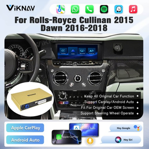 กล่องถอดรหัส Viknav Linux สำหรับ Rolls-Royce Cullinan 2015 และ Dawn 2016-2018 รองรับการเชื่อมต่อไร้สาย CarPlay และ Android Auto อัปเกรดระบบสเตอริโอในรถยนต์ - Product Image 2