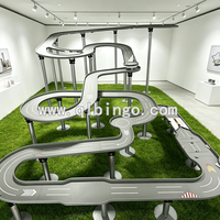Jeu de course de billes en marbre personnalisé pour intérieur, taille moyenne, avec parcours d'obstacles et rallye de combat 2,5*4M