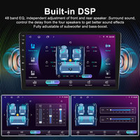 Autoradio Android 9 pouces avec écran QLED 2K, 4G LTE, CarPlay sans fil, prise en charge Android Auto, navigation GPS, sortie vidéo pour appuie-tête, unité centrale
