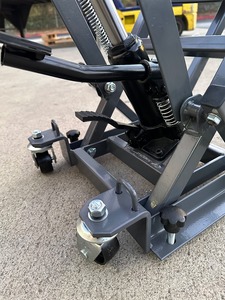 รถมอเตอร์ไซค์เหล็ก Q235 1500ปอนด์แท่นยกแม่แรงยกรถ ATV ไฮดรอลิกความสูงสูงสุด375มม. สำหรับถนนและจักรยานสกปรก - Product Image 5