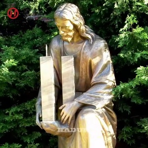 Art de coulée grandeur nature cuivre jésus christ bronze tenant <span class=keywords><strong>le</strong></span> <span class=keywords><strong>centre</strong></span> <span class=keywords><strong>du</strong></span> commerce mondial - Product Image 1