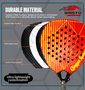 Raquettes de <span class=keywords><strong>padel</strong></span> Qingyu Sport OEM Dem, best-sellers, qualité supérieure, portables, légères, imperméables, avec couleurs et tailles personnalisables - Product Image 5