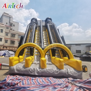 Trong kho 30m dài 4 làn trượt trượt bơm hơi khổng lồ cho người lớn | trượt điên lớn với hồ bơi có thể tháo rời - Product Image 5