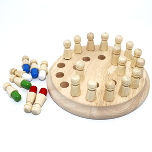 CHRT enfants cadeaux éducatifs précoces nouveaux enfants mémoire en bois bâton de correspondance jeu d'échecs jeu logique Intelligent éducatif - Product Image 5