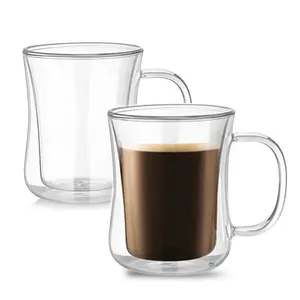 优质可定制坚固的透明咖啡杯杯，用于饮茶/咖啡/饮料