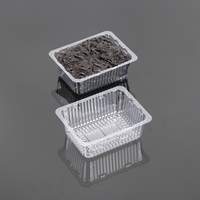 Plateau d'emballage alimentaire jetable en plastique PET transparent Hengmaster pour biscuits et gâteaux