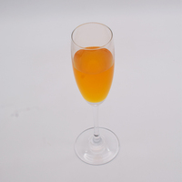 Verres à champagne noir de haute qualité en cristal sans plomb 210ml verre à champagne en or