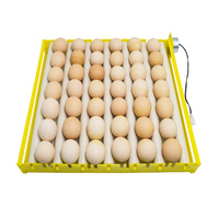 Plateau à œufs à rouleau avec moteur, 110/220v ou DC 12v, 42 unités, couveuse automatique de poulet, caille
