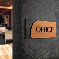 Pabrik DakeSign Grosir Tanda Nomor Pintu LED Hemat Energi Kustom Anti Karat Pelat Alamat Bercahaya Papan Nama Hotel Luar Ruangan