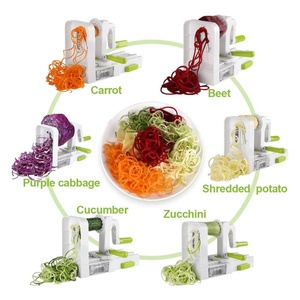 <span class=keywords><strong>Coupe</strong></span>-<span class=keywords><strong>légumes</strong></span> pliant à manivelle en spirale avec 4 lames en acier inoxydable pour pâtes <span class=keywords><strong>spaghetti</strong></span> courgettes trancheuse fruits <span class=keywords><strong>légumes</strong></span> - Product Image 5