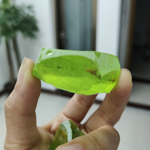Kryptonite Light #B1301 Color Uncut Nanosital Raw Material Synthetic Nano Gemstone Rough <b>Stone</b> For Loose <b>Gems</b> Making - Product Image 6