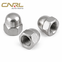 304 Stainless Steel Hex Cap Nut Rounded Dome Acorn Cap Nut Metric Thread Corrosion Resistant Stainless Hardware