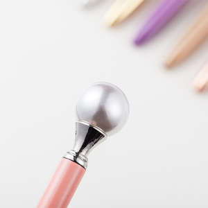 Design popolare penna di cristallo con perla regalo di nozze promozionale in metallo penna con sfera con perla con Top 1.0mm di larghezza di scrittura Logo sportivo - Product Image 3