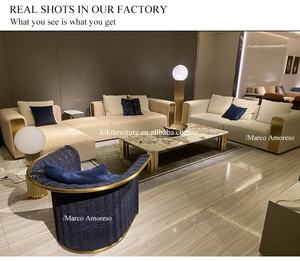 नवीनतम डिजाइन ब्रांडों फर्नीचर कमरे में रहने वाले सोफे क्रीम सफेद असली लेदर 3 सीटों वाले सोफे आधुनिक लक्जरी सोफे - Product Image 6