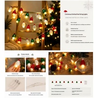 Guirlandes lumineuses de Noël LED, étanches IP44, alimentées par piles/USB/solaire, lumières décoratives clignotantes, 50000 heures