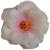 Fleur d'Hibiscus en Soie Artificielle Fait à la Main de 9cm Pivoine de Style National pour Accessoires de Photographie et Décoration Hanfu Fausses Fleurs