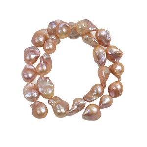 Cuentas de Perlas de Agua Dulce con Forma de Cola de Pez Púrpura, Estilo Barroco, Cuentas Naturales Blancas, Cuentas Sueltas para DIY, Accesorios - Product Image 5