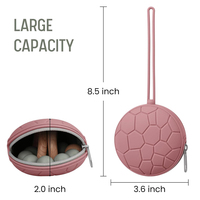 Nouvelle conception de porte-sucette en silicone imperméable avec housse et étui de rangement, style tendance et couleurs personnalisées disponibles