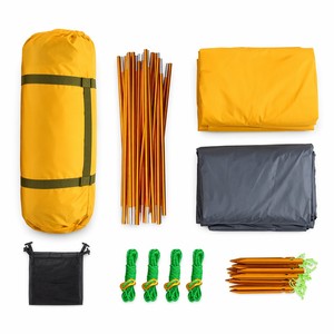 Tenda da Montagna a Doppio Strato con Pali in Alluminio, Leggera, Impermeabile, Antivento, Ultraleggera per Campeggio all'Aperto - Product Image 6