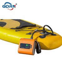 Pompe à air électrique portable haute pression à double gonflage et dégonflage avec écran LED et batterie intégrée pour planche à pagaie