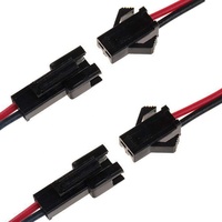 Harnes kabel industri pantat pria dan wanita, bahan spesifikasi kawat Terminal khusus 2 pin Sm