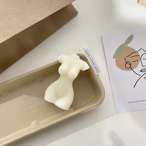 Modern sanat heykel heykeli E136 el yapımı yeni tasarım kadın çıplak vücut şekli renkli kadın Scented kokulu mum dekor Nordic INS - Product Image 2