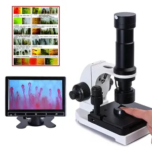 Digital Microscope Microcirculation USB + 7-inch LCD for Blood display Nailfold Capillary lcd digital microscope with screen