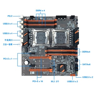 X99 F8D X99 scheda madre doppia Slot X99 doppia LGA 2011-3 E5 V3 CPU <span class=keywords><strong>DDR4</strong></span> RECC 256GB M.2 NVME NGFF USB3.0 Server E-ATX - Product Image 6