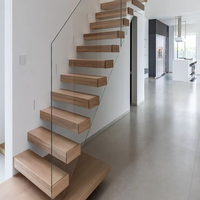 CBMMart American House-Escaliers flottants d'intérieur décoratifs en bois pour la rénovation de la maison