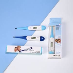 नरम सिर चिकित्सा वायरलेस डिजिटल तापमान थर्मामीटर घरेलू उपयोग के लिए एलसीडी डिस्प्ले के साथ हल्के सिर - Product Image 5