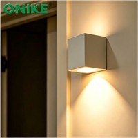Projecteur LED mural extérieur haut de gamme IP65 étanche, pour jardin, clôture, balcon, projecteur simple tête, pour poteau, maison, allée