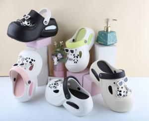 Sandal <span class=keywords><strong>EVA</strong></span> sol lembut warna kontras desain populer sandal taman untuk wanita - Product Image 4