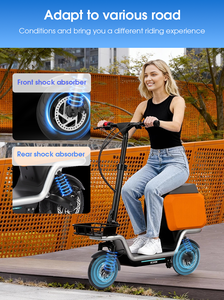 <span class=keywords><strong>Trottinette</strong></span> électrique sportive JLM S20, moteur puissant de 500 W, vitesse maximale de 40 km/h, autonomie de 100 km, pneus de 10 pouces, pliable pour adultes - Product Image 2